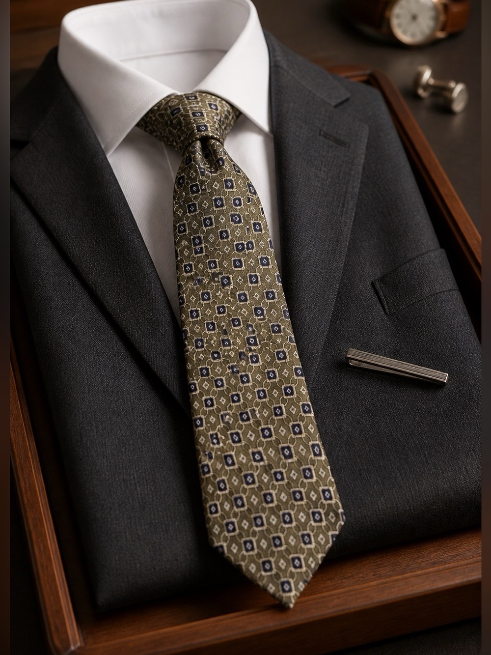Vintage Evan Picone 59” Silk Tie